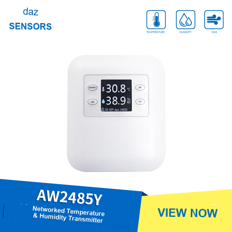 AW2485Y Industrial Wall-Mounted Networked Temperature and Humidity Transmitter